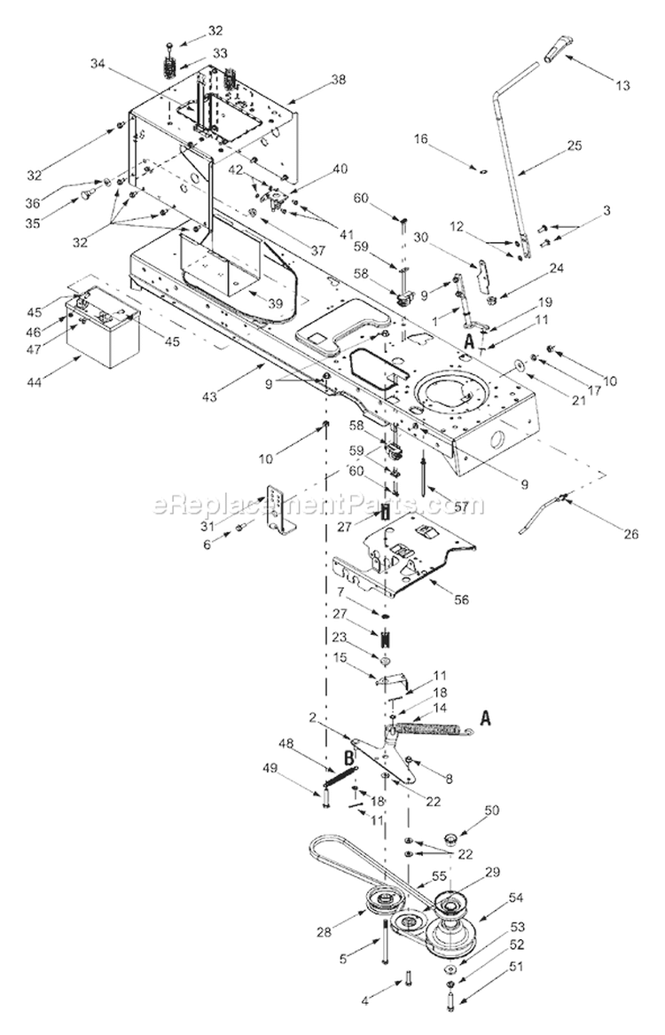 Page G Diagram and Parts List for 13CX614G401 2003 Yard Man Lawn Tractor